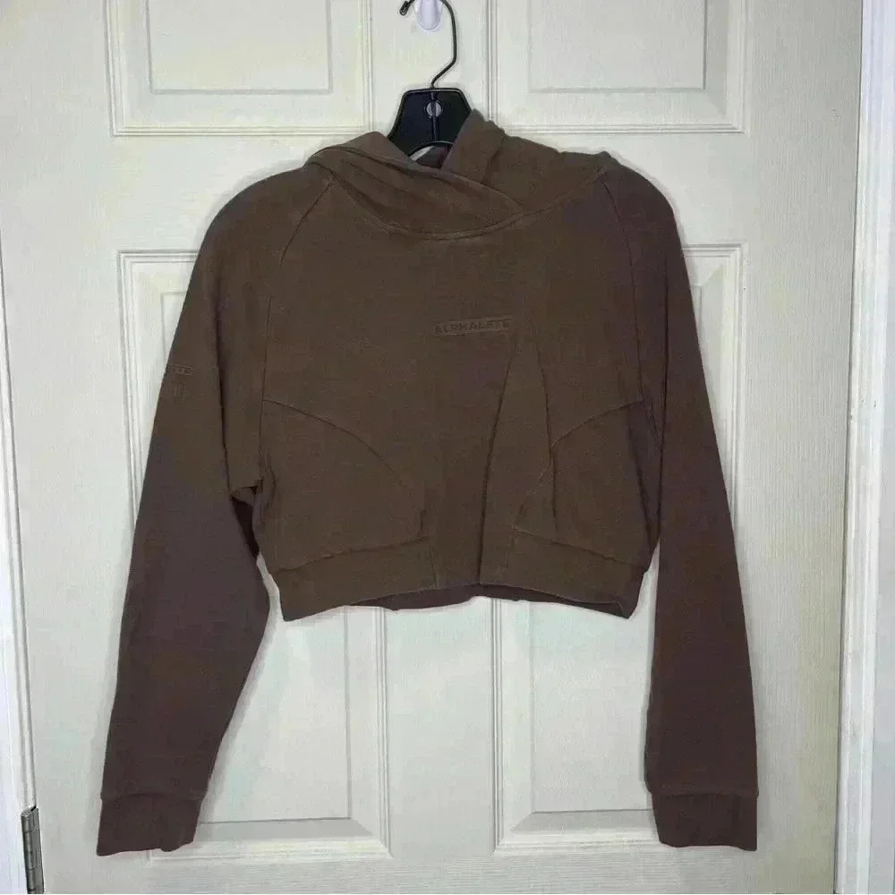 Alphalete Identity Hoodie Cropped Sz S